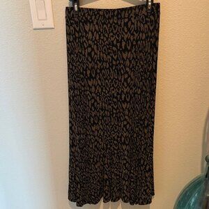 Elegant Animal Print Maxi Skirt JM Collection